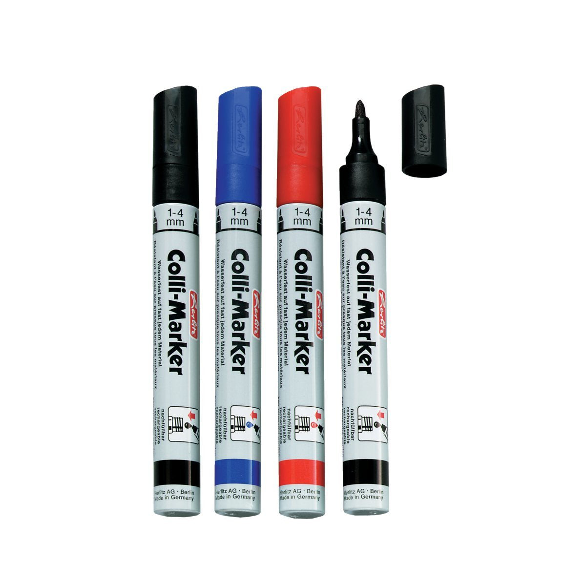 Herlitz Permanentmarker 1.0 - 4.0 Mm Multicolor