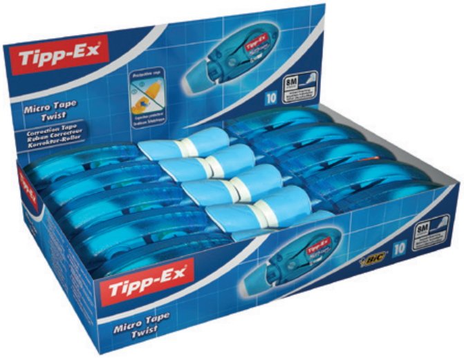 Tipp-Ex Micro Tape Twist Corrección De Películo/Cinta Azul 8 M 10 Pieza(S)