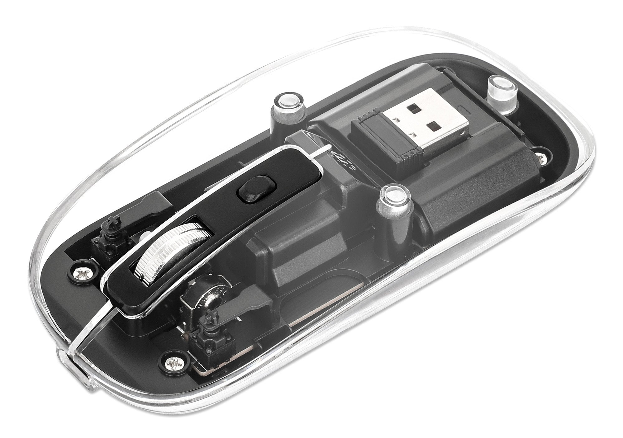EAN 0766623190268 - Manhattan 190268 ratón Universal Ambidextro RF inalámbrico Óptico 1600 DPI imagen 1