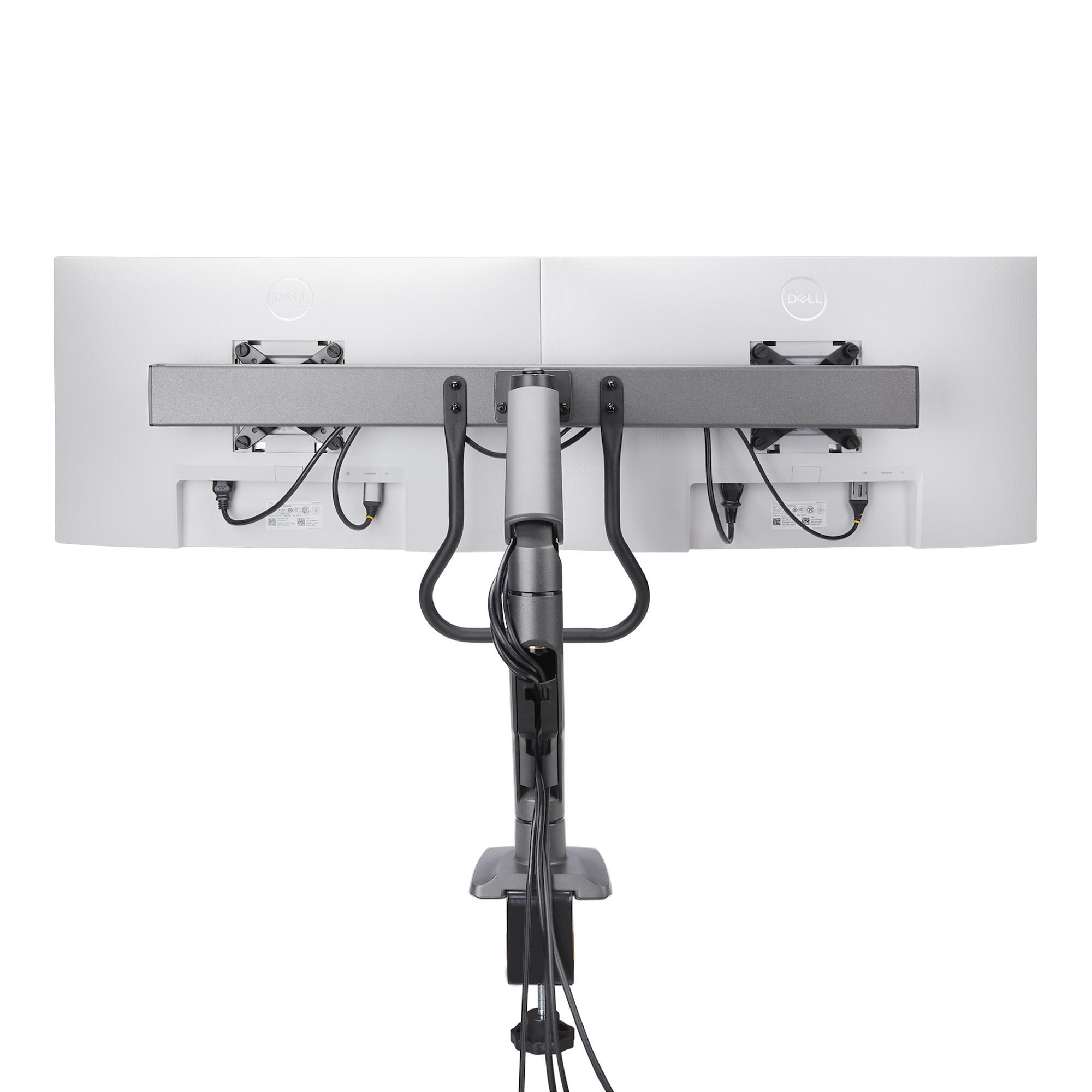 Startech.Com Desk Mount Dual Monitor Arm W  Crossbar, Up To 27 In Displays - Befestigungskit - Artikulierender, Mechanischer Feder