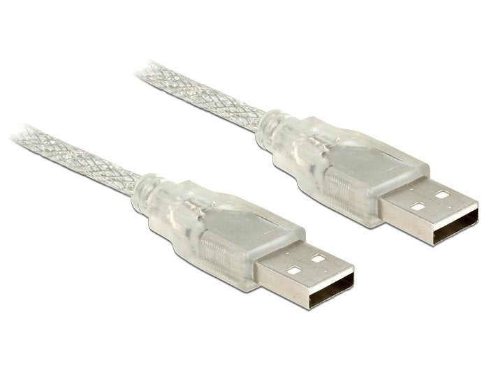 Delock Cable Usb 2.0 Typ-A Stecker > Usb 2.0 Typ-A Stecker 3 M Transparent