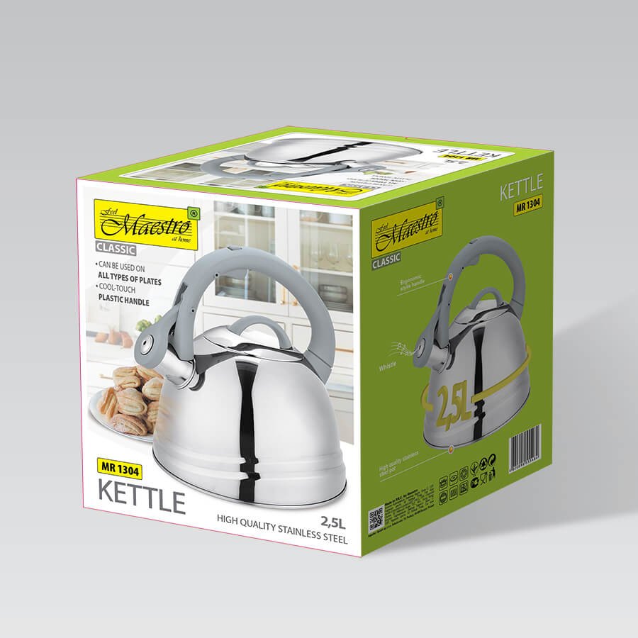 EAN 4820096555484 - Feel Maestro MR-1304 tetera 2,5 L Gris, Acero inoxidable imagen 3