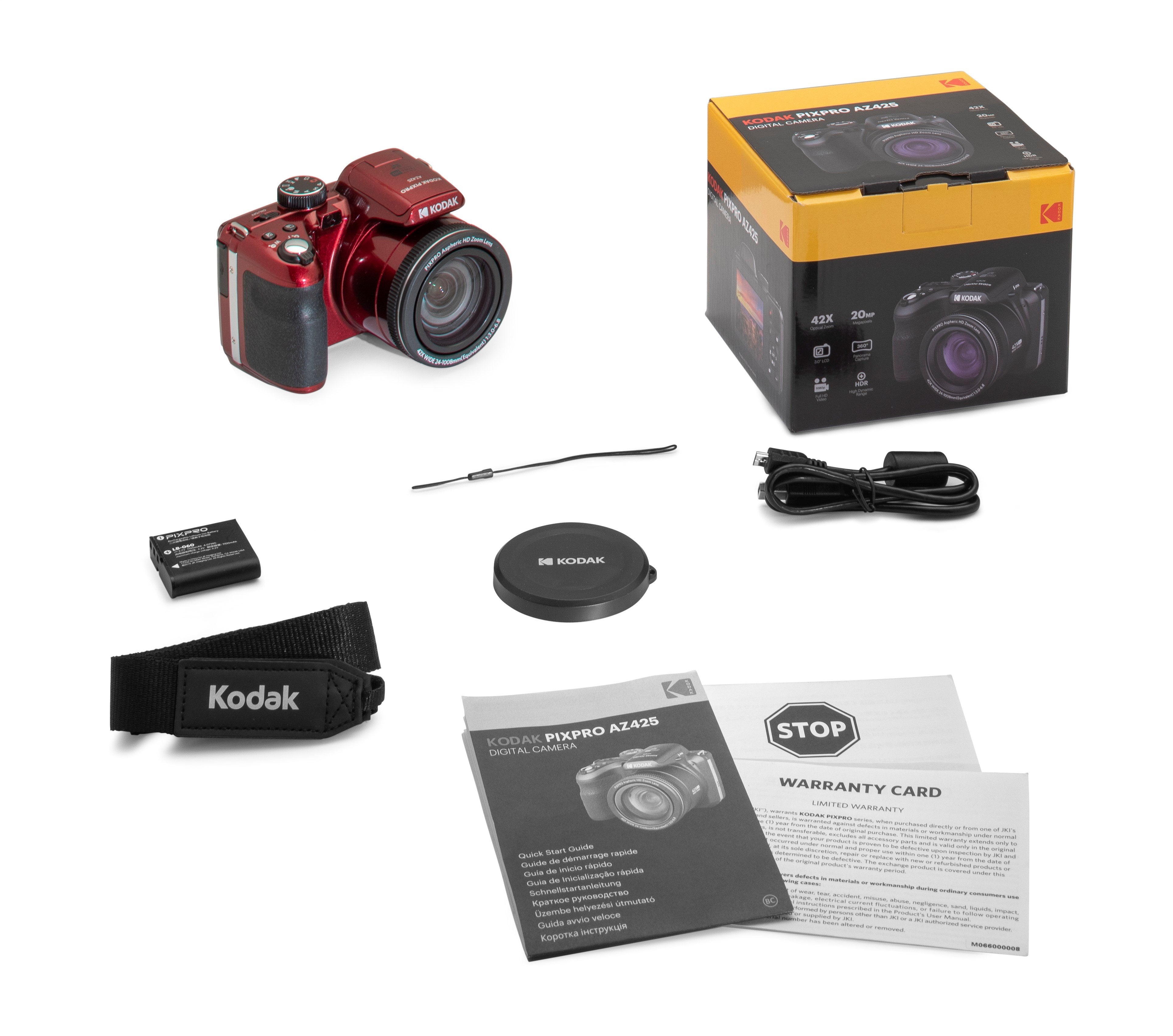 EAN 0819900014167 - Kodak Astro Zoom AZ425 1/2.3" Cámara puente 20,68 MP BSI CMOS 5184 x 3888 Pixeles Negro, Rojo imagen 5