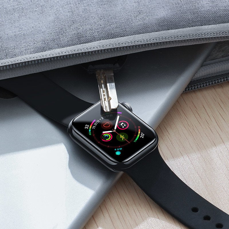Baseus Iwatch 0.2 Mm, Full-Screen Curved T-Glass Soft Screen Protector 40mm, Black (Sgapwa4-G01)