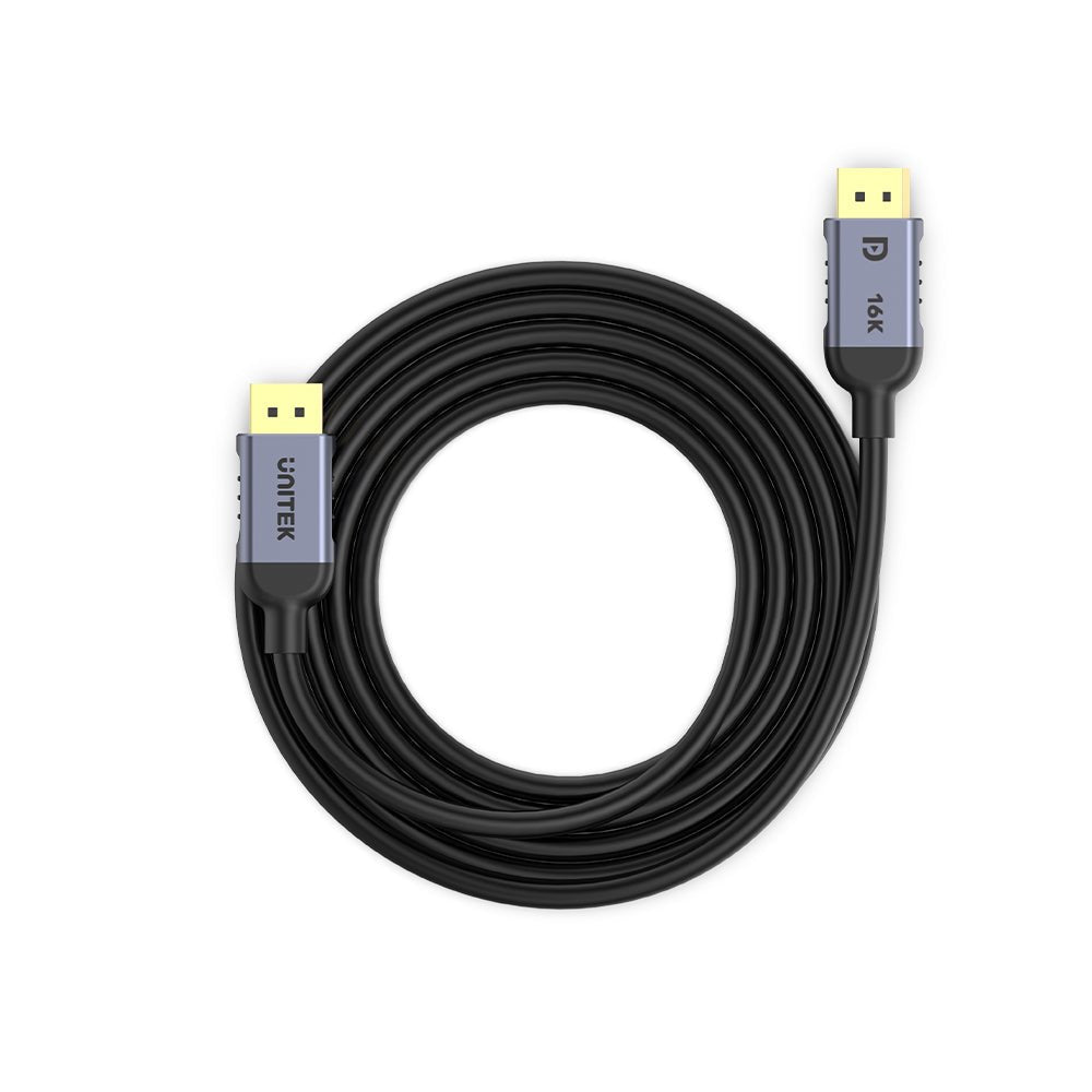 EAN 4894160054005 - UNITEK C1628GY01-3M cable DisplayPort Negro, Gris imagen 2