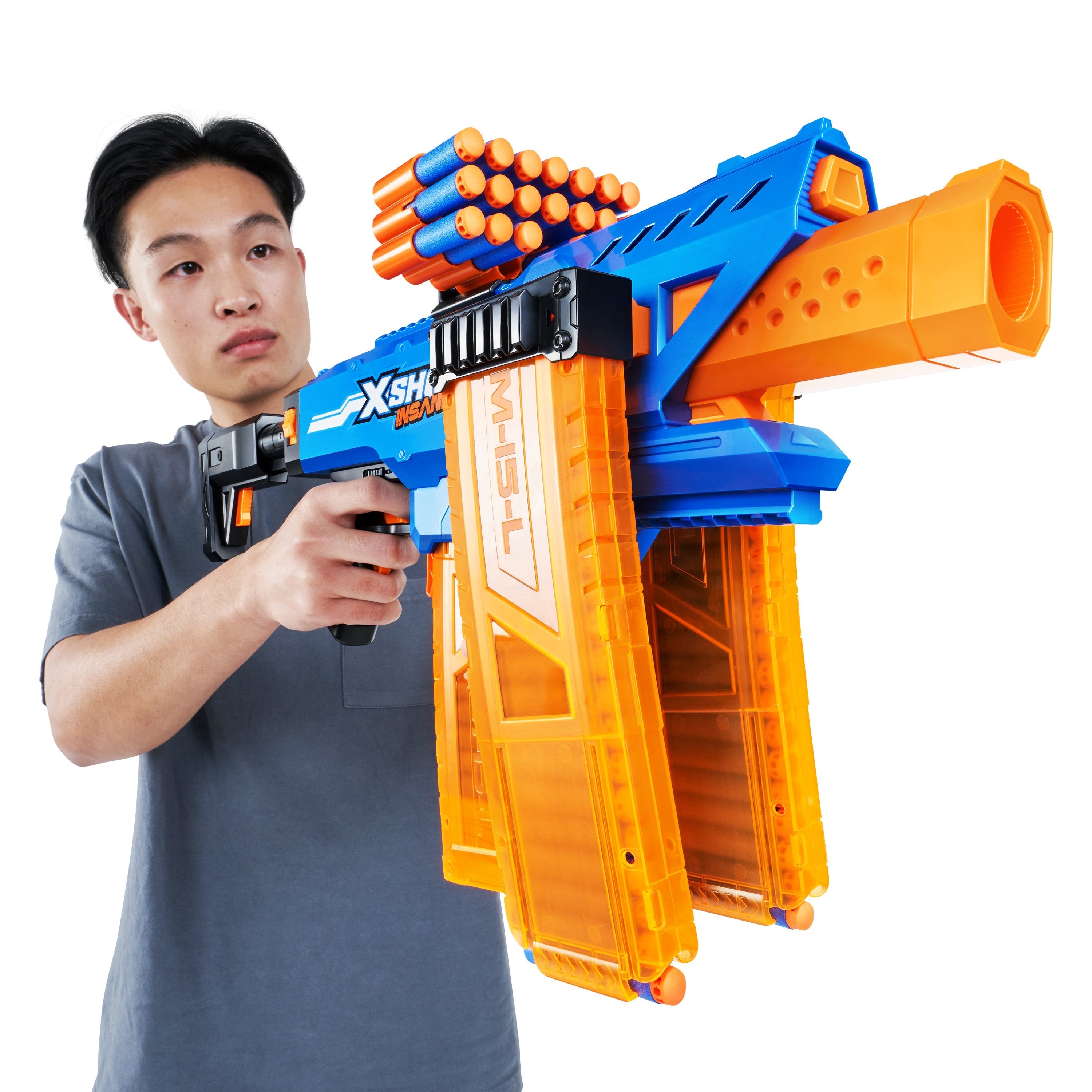 Zuru Xshot - Insanity Clip Blaster Motorisiert Mit Darts 36786