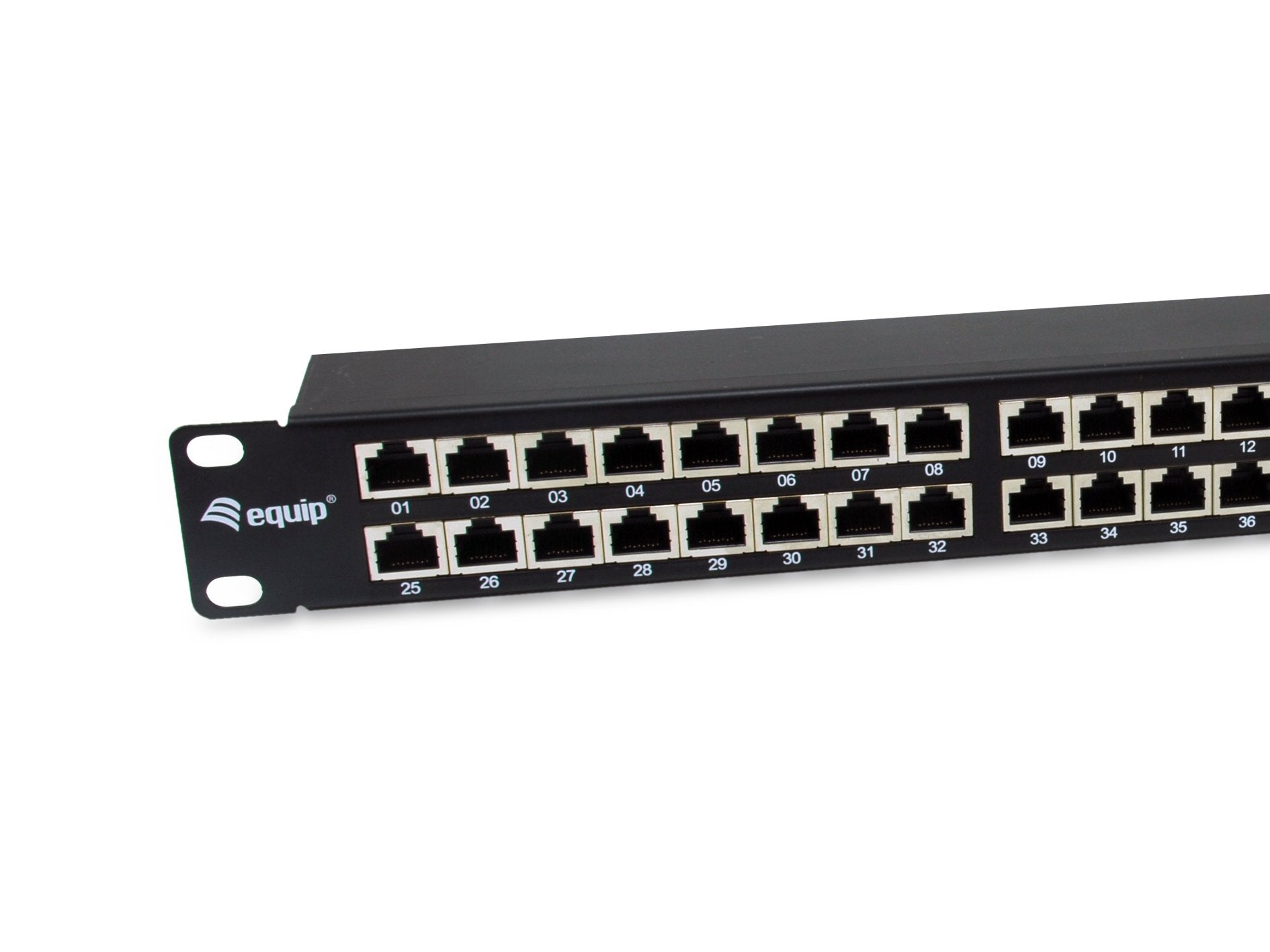 Equip Patchpanel 48x Rj45 Cat6a 19" Ftp 1he Premium Negro