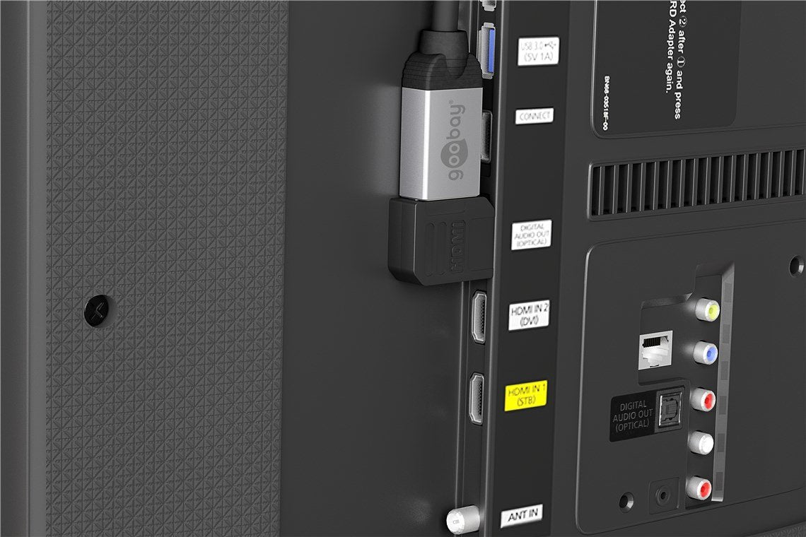 Goobay Adaptador Hdmi 90º Lateral Negro