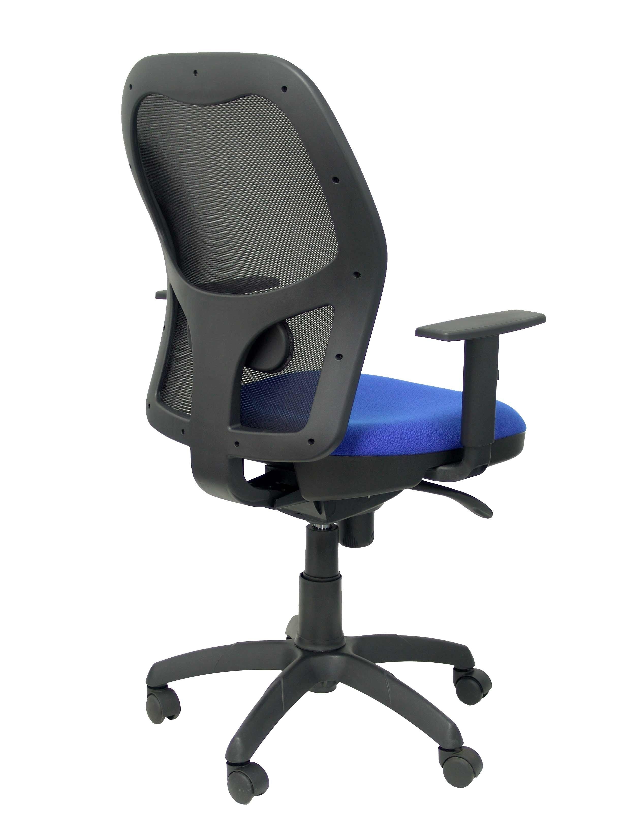 Silla Jorquera Malla Negra Asiento Bali Azul
