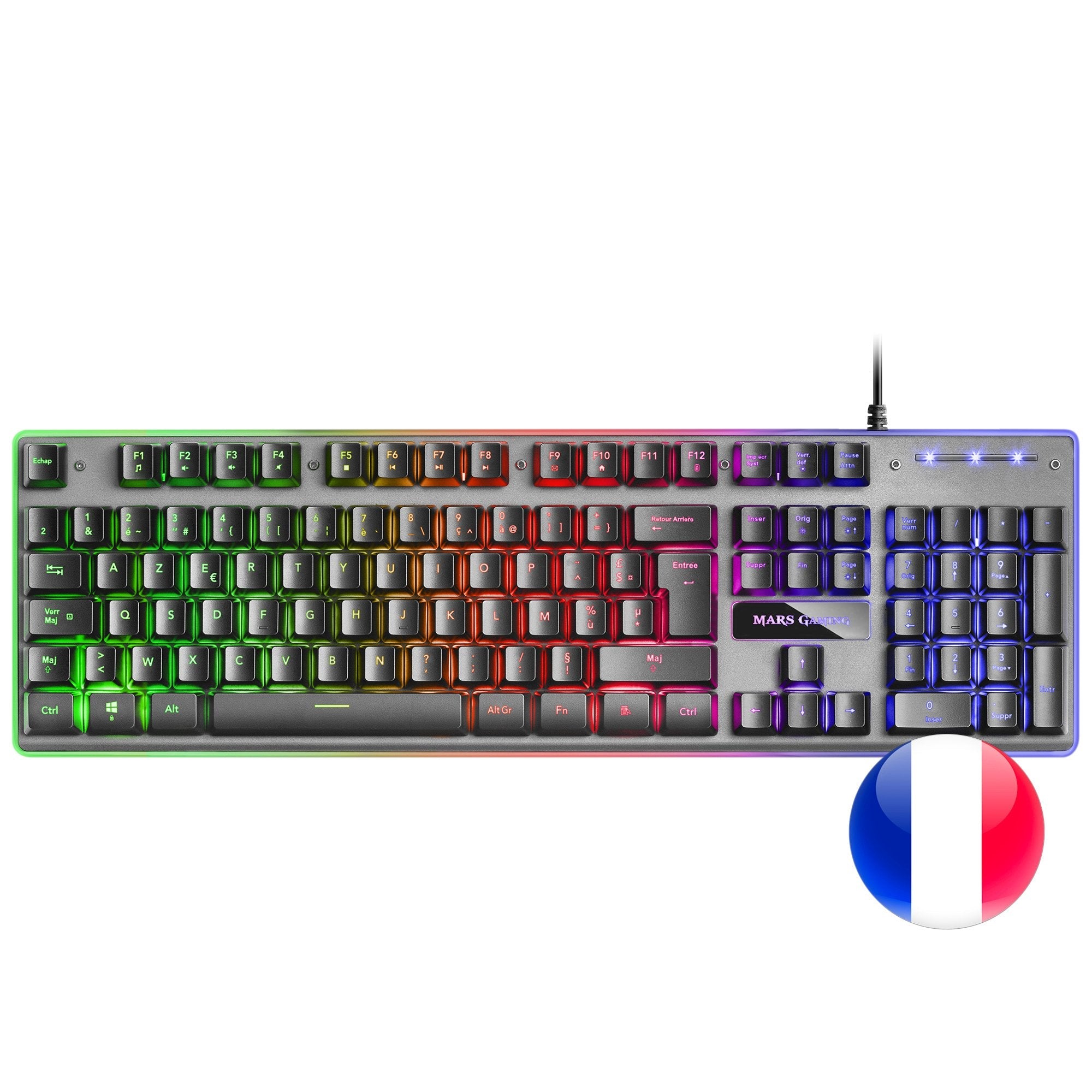 Mars Gaming Teclado Mk220 Rgb H-Mech French