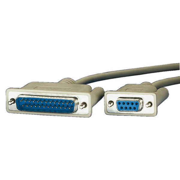 Roline 3m, Db9 F - Db25 M Cable De Serie Gris