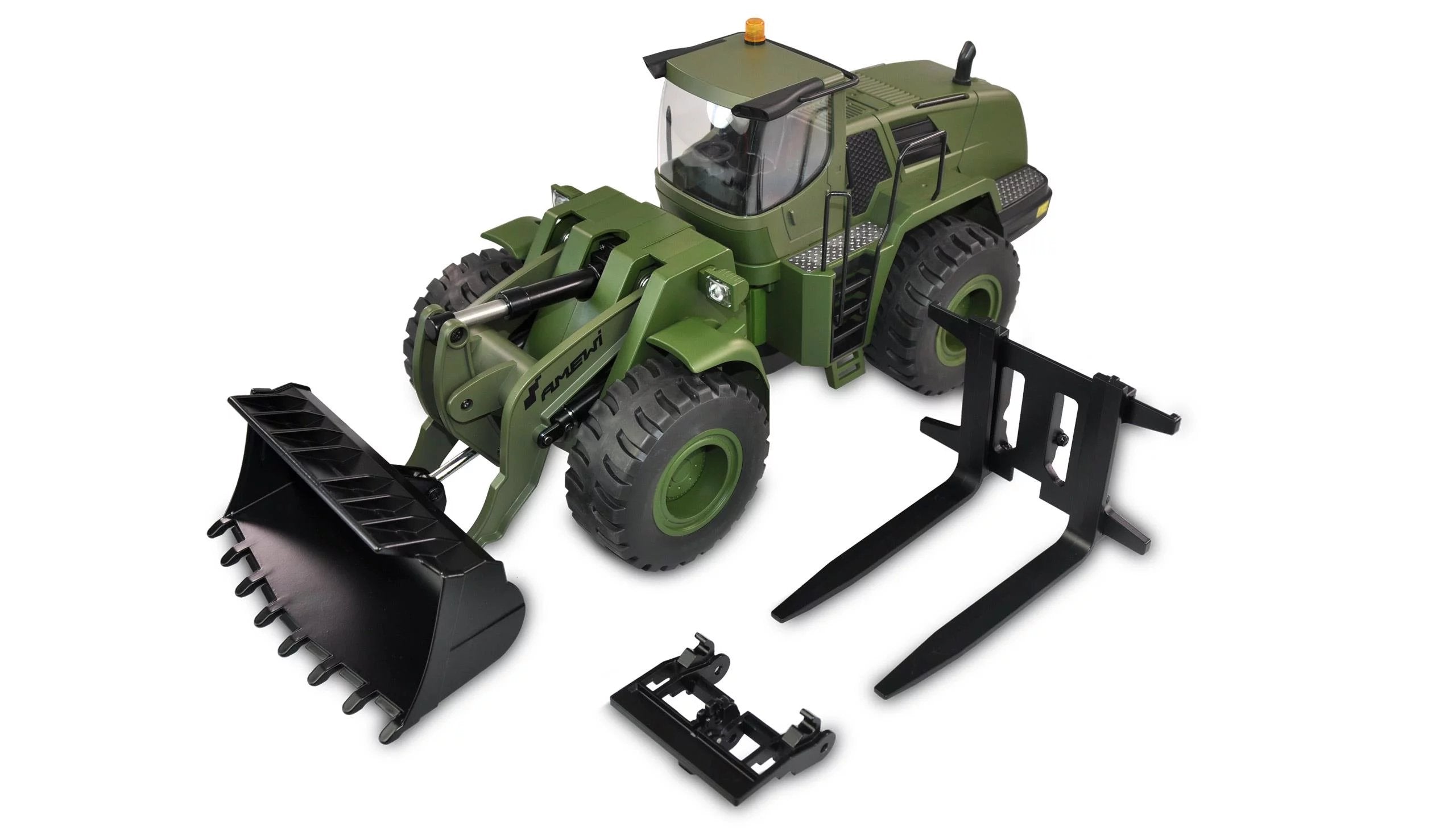 Amewi Rc Radlader G485e Verde Li-Ion 2000mah/14+
