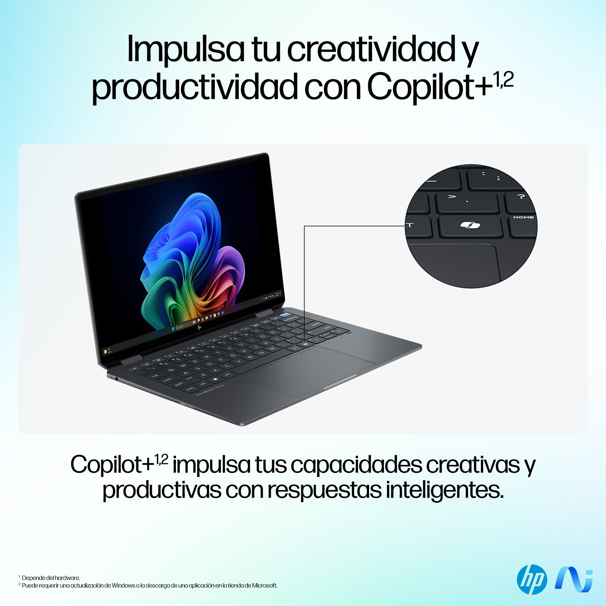 EAN 198828974846 - HP OmniBook Ultra Flip 14-fh0006ns Copilot+ PC Intel Core Ultra 7 258V Híbrido (2-en-1) 35,6 cm (14") Pant imagen 2