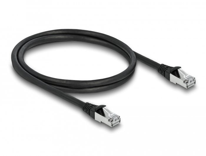 Delock Rj45 Netzwerkcable Cat.6a S Ftp Pur Outdoor 1 M Schwarz