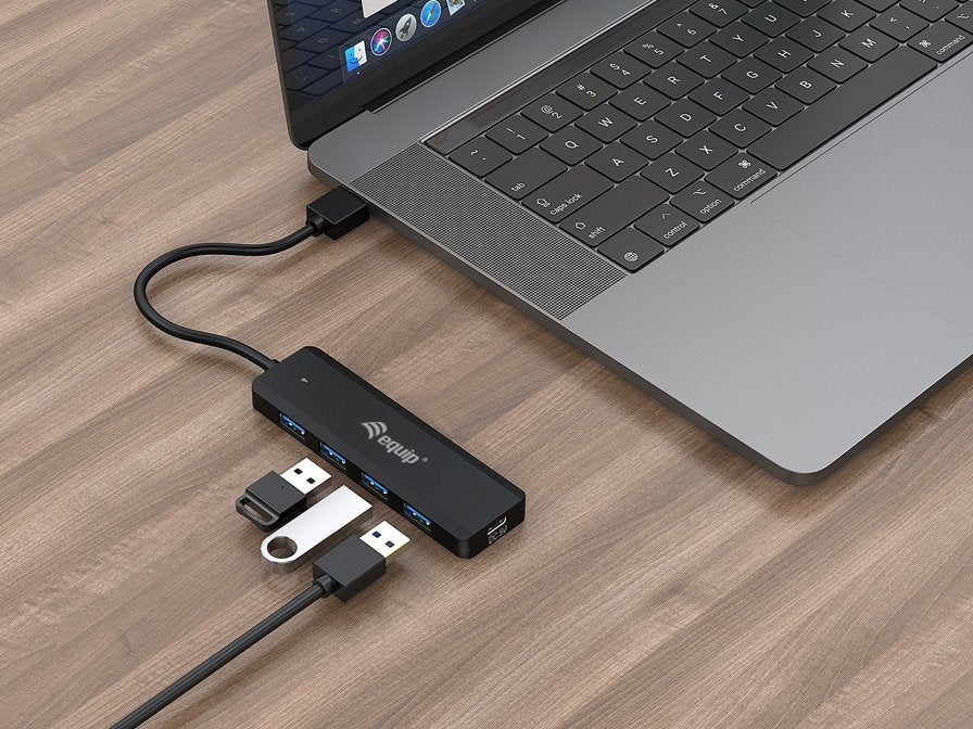 Equip 128959 Hub De Interfaz Usb 3.2 Gen 1 (3.1 Gen 1) Type-A 5000 Mbit/S Negro