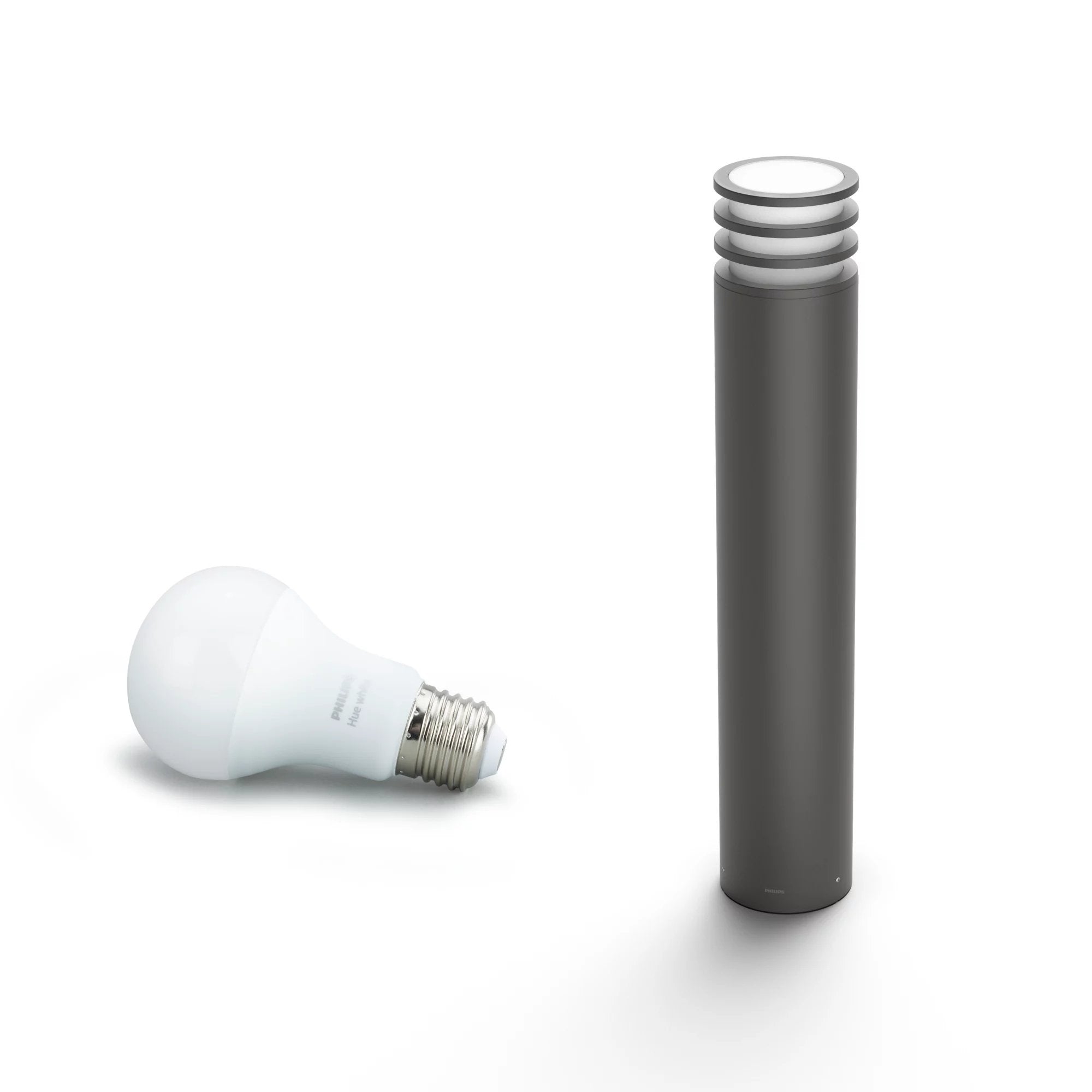 Philips Hue Ambiance White Lucca Poste De Jardín Led Antracita, 1 Luz