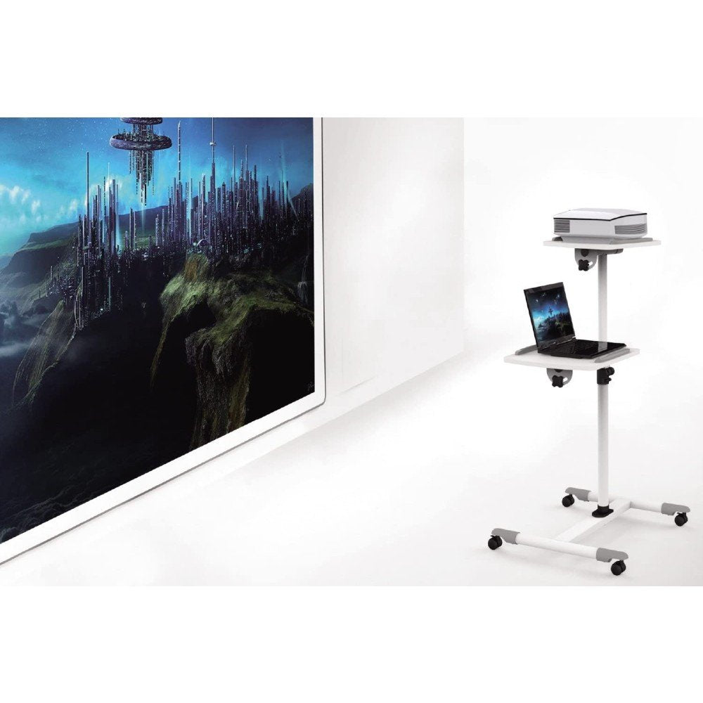 EAN 8057685309593 - Techly ICA-TB TPM-6 mueble y soporte para dispositivo multimedia Blanco Mesita con ruedas para multimedia imagen 6