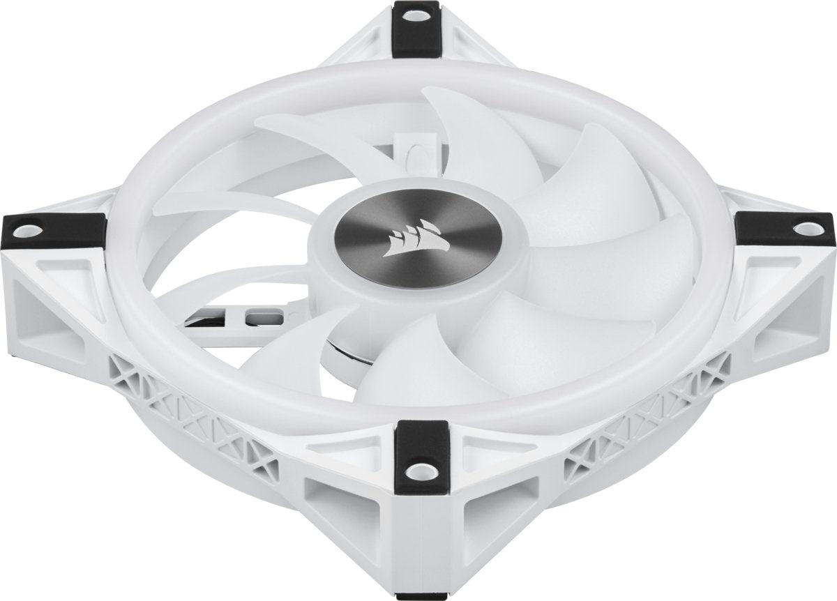 Case Acc Fan 12cm Corsair Ql120wh Rgb 3pcs Rgb Pwm 1500rpm 71m³/H 26dba 4pin Triple Pack White