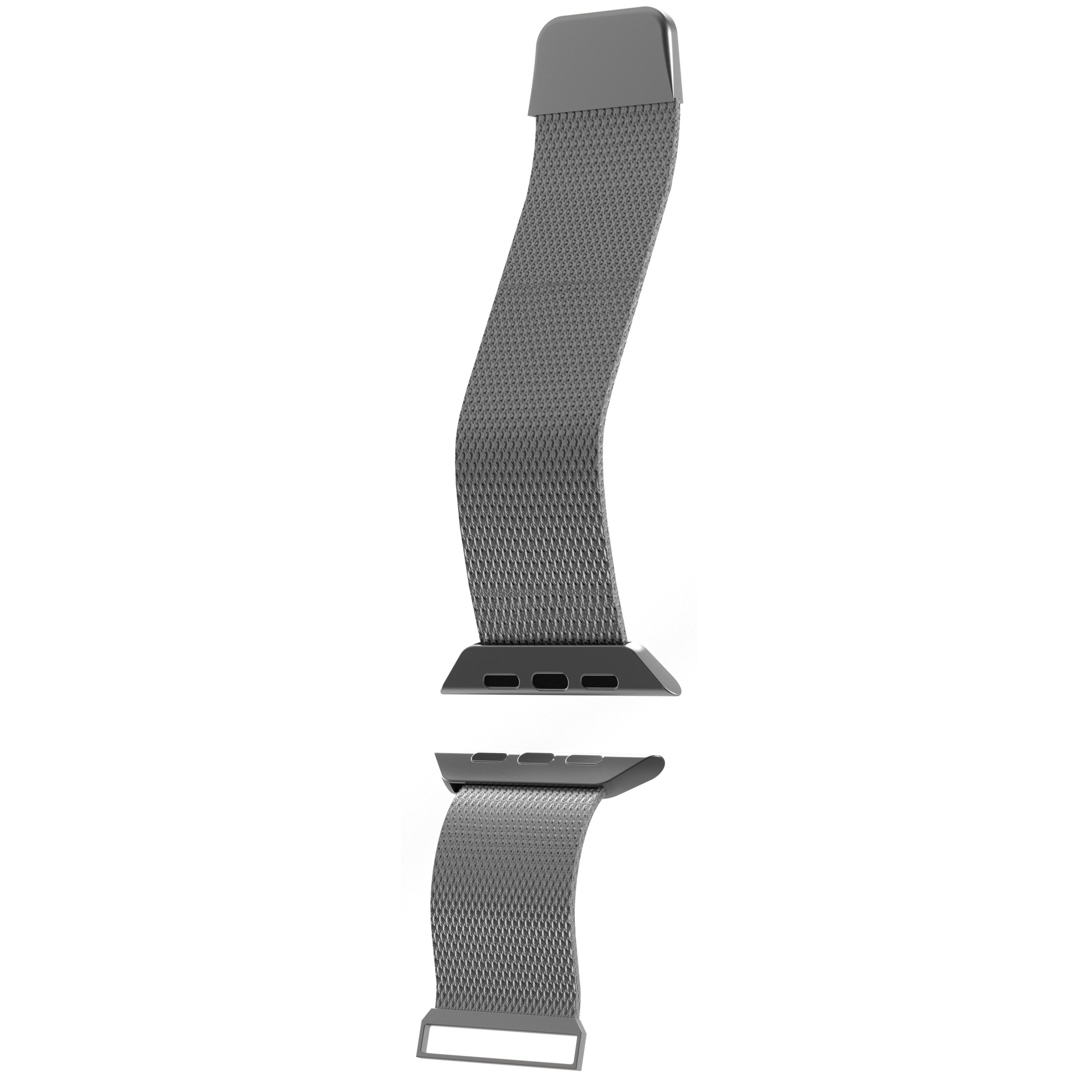 Puro Milanese Armband Apple Watch 42/44/45/49mm Silber