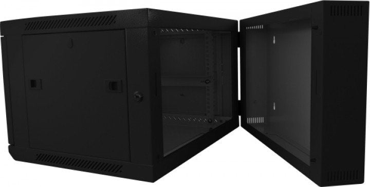 Allnet 19\"Wandgehäuse, 18he, 2-Teilig, T600mm, Negro, Smb-Serie,