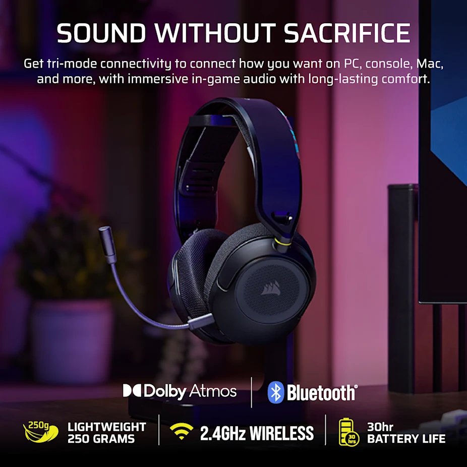 EAN 0840440424345 - Corsair HS35 v3 Auriculares Inalámbrico Diadema Juego Bluetooth Negro imagen 2