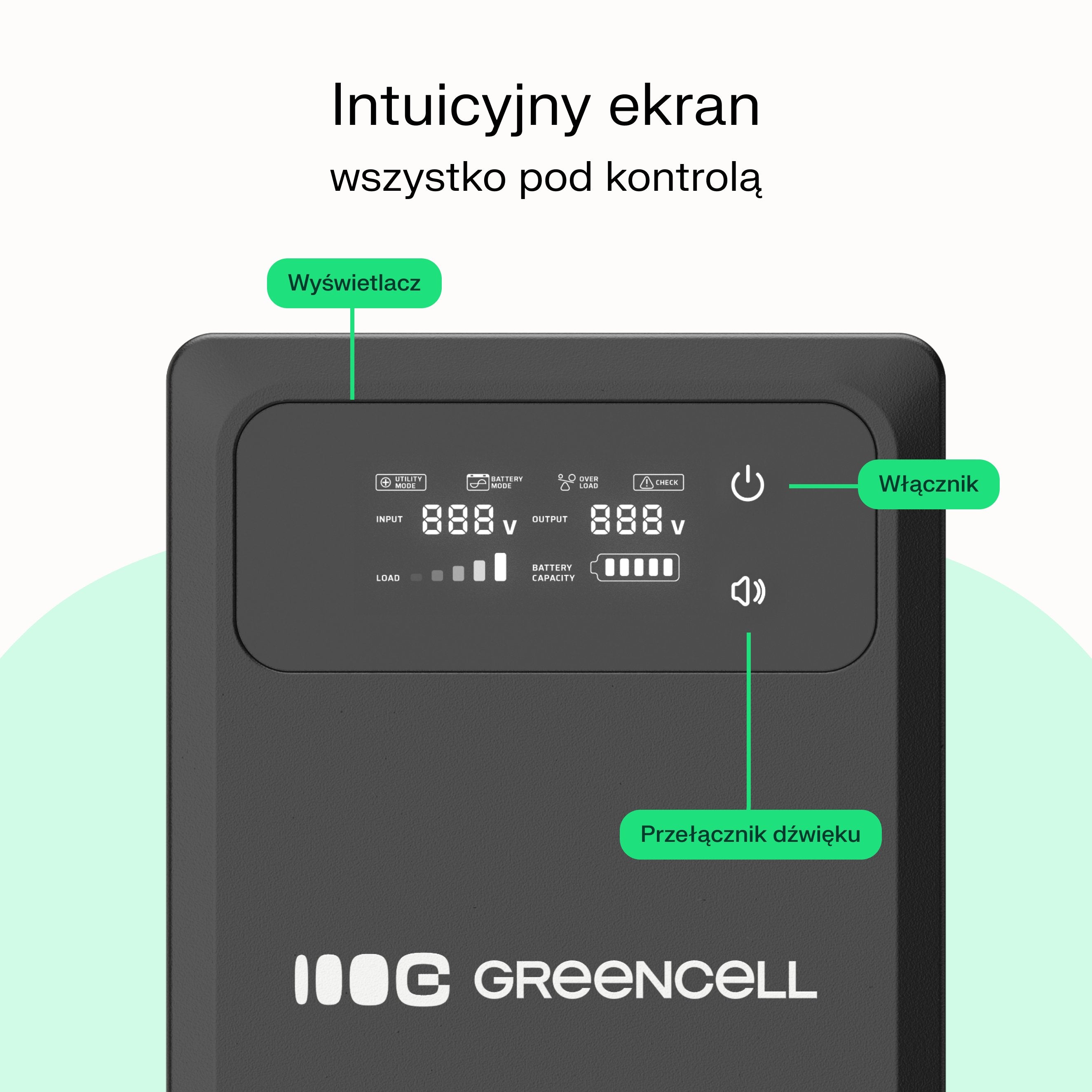 EAN 5904326376618 - Green Cell UPSLPPC800 sistema de alimentación ininterrumpida (UPS) imagen 14