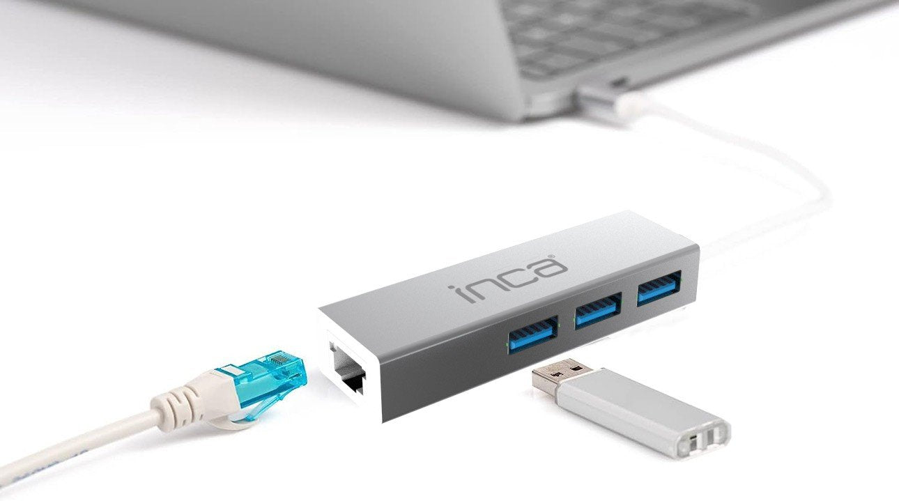 Hub Inca Iusb-03t De Interfaz Usb 3.2 Gen 1 (3.1 Gen 1) Type-A Aluminio Inca Iusb-03t  De Interfaz Usb 3.2 Gen 1 (3.1 Gen 1) Type-A Aluminio