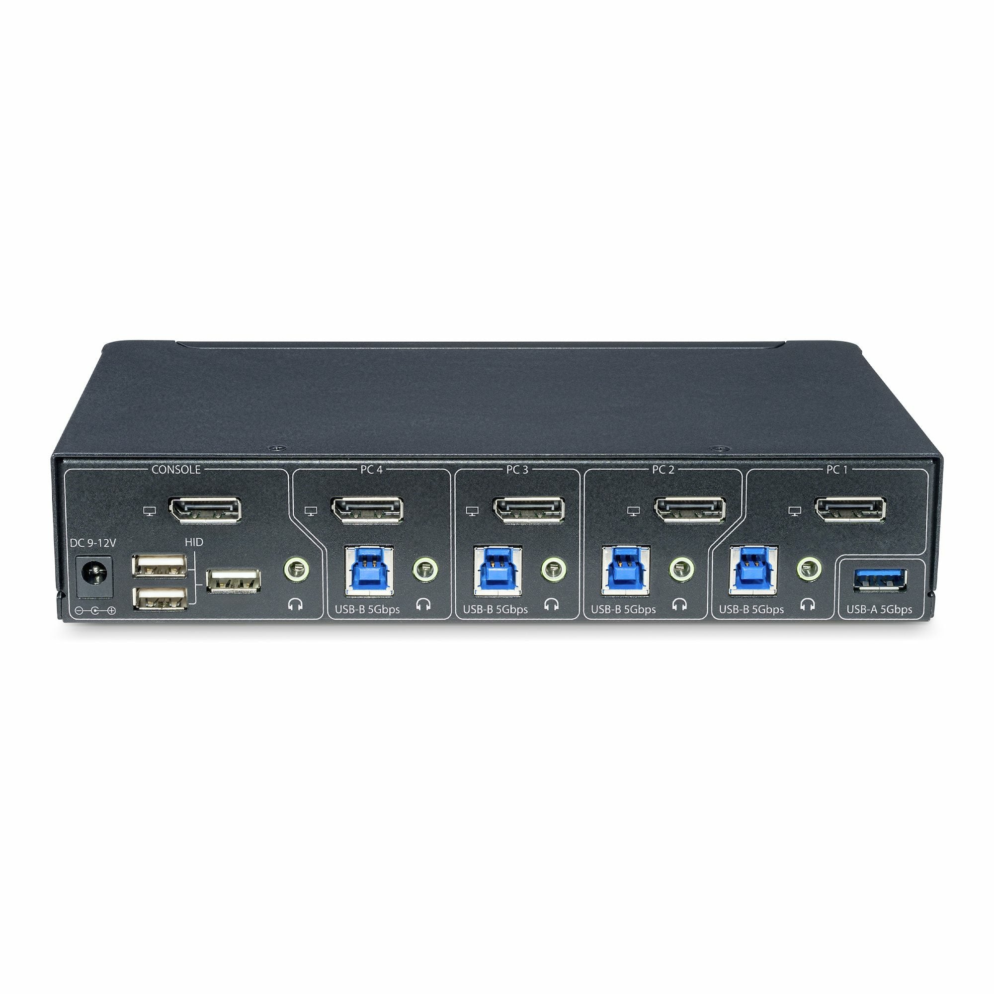 Startech.Com 4-Port Displayport Kvm Switch, 4k 60hz, Taa Compliant - Kvm-/Audio-/Usb-Switch - 4 Anschlüsse - Taa-Konform