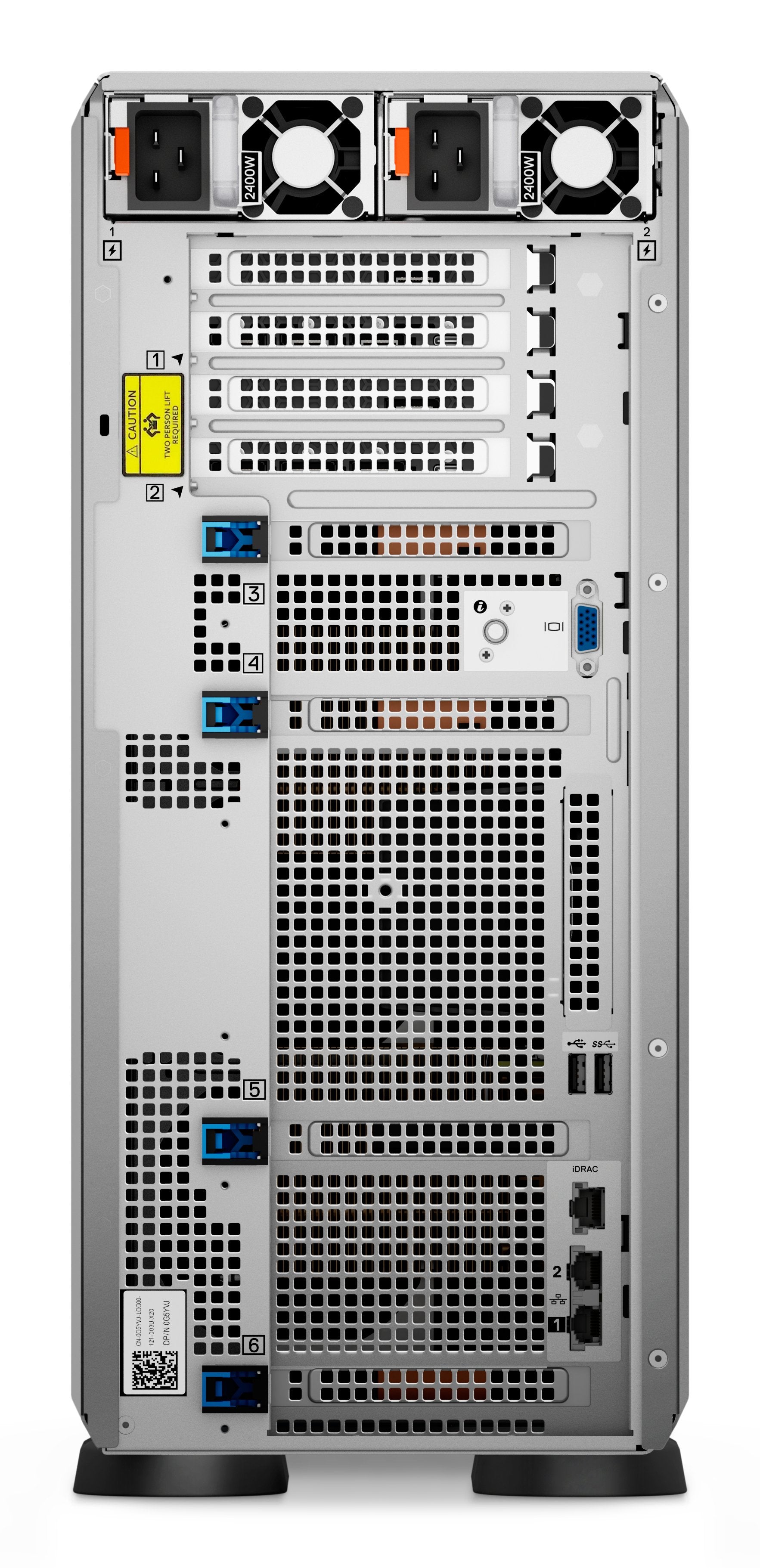 EAN 5397184760451 - DELL PowerEdge T550 servidor 480 GB Torre (5U) Intel® Xeon® Silver 4309Y 2,8 GHz 64 GB DDR4-SDRAM 1100 W imagen 5