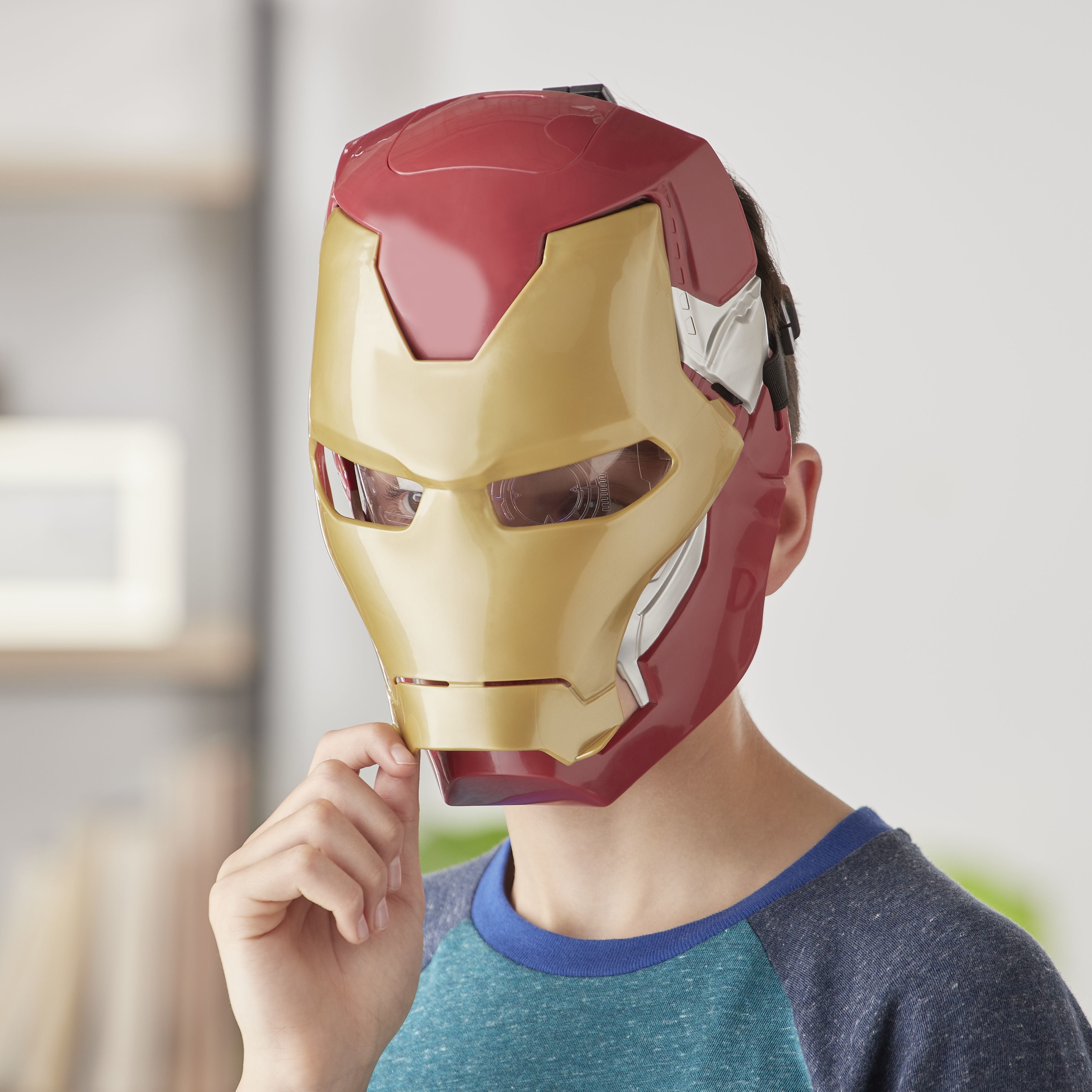 Hasbro Marvel Avengers Iron Man Máscara Electrónica Con Efectos De Luz, Juego De Rol E65025l0
