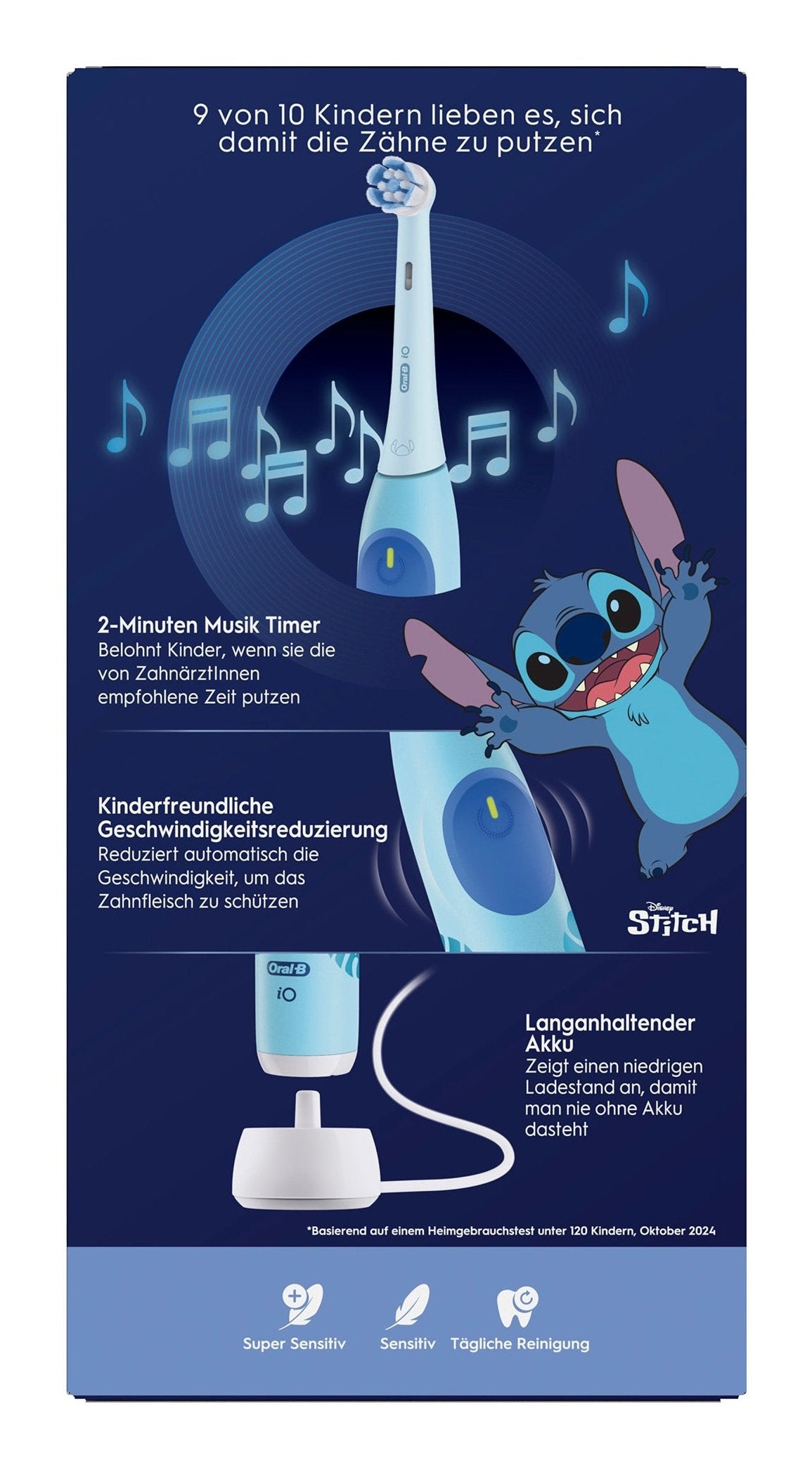 EAN 8700216931663 - Oral-B iO Kids Stitch Niño Cepillo dental giratorio Azul imagen 3