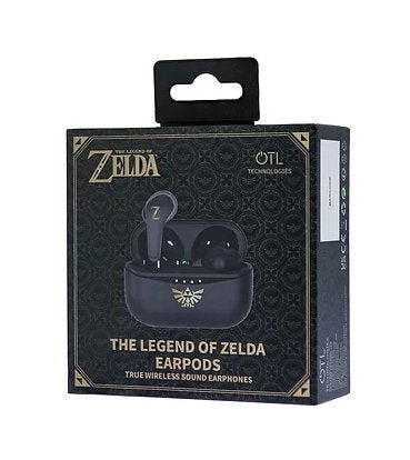 Auriculares  Otl The Legend Of Zelda Tws Negro Bluetooth Para Niños