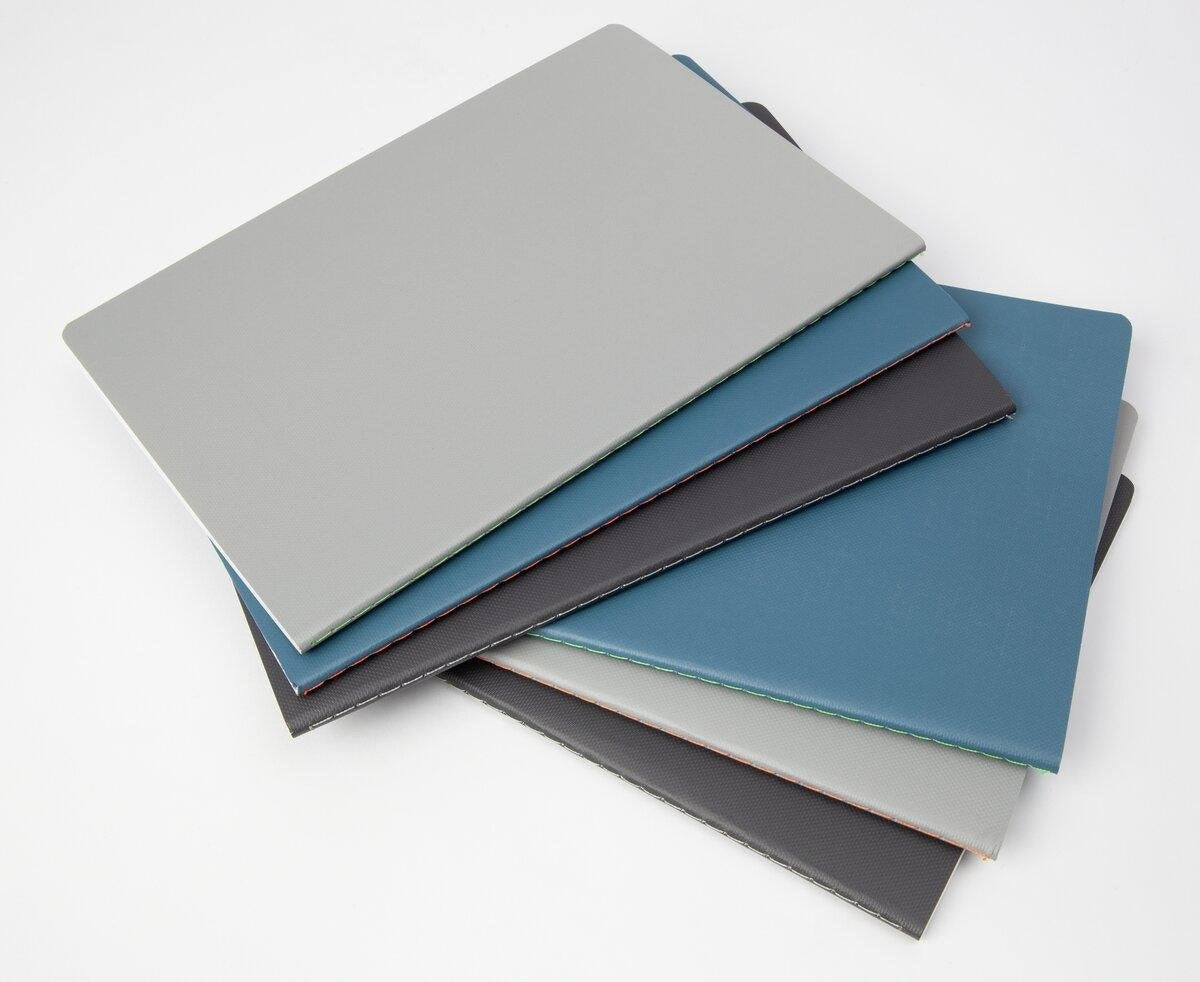 Sigel Notizhefte Linescape Ca. Din A5 Rayado Azul Medio Neon-Orange Softcover - Material De Oficina - A5