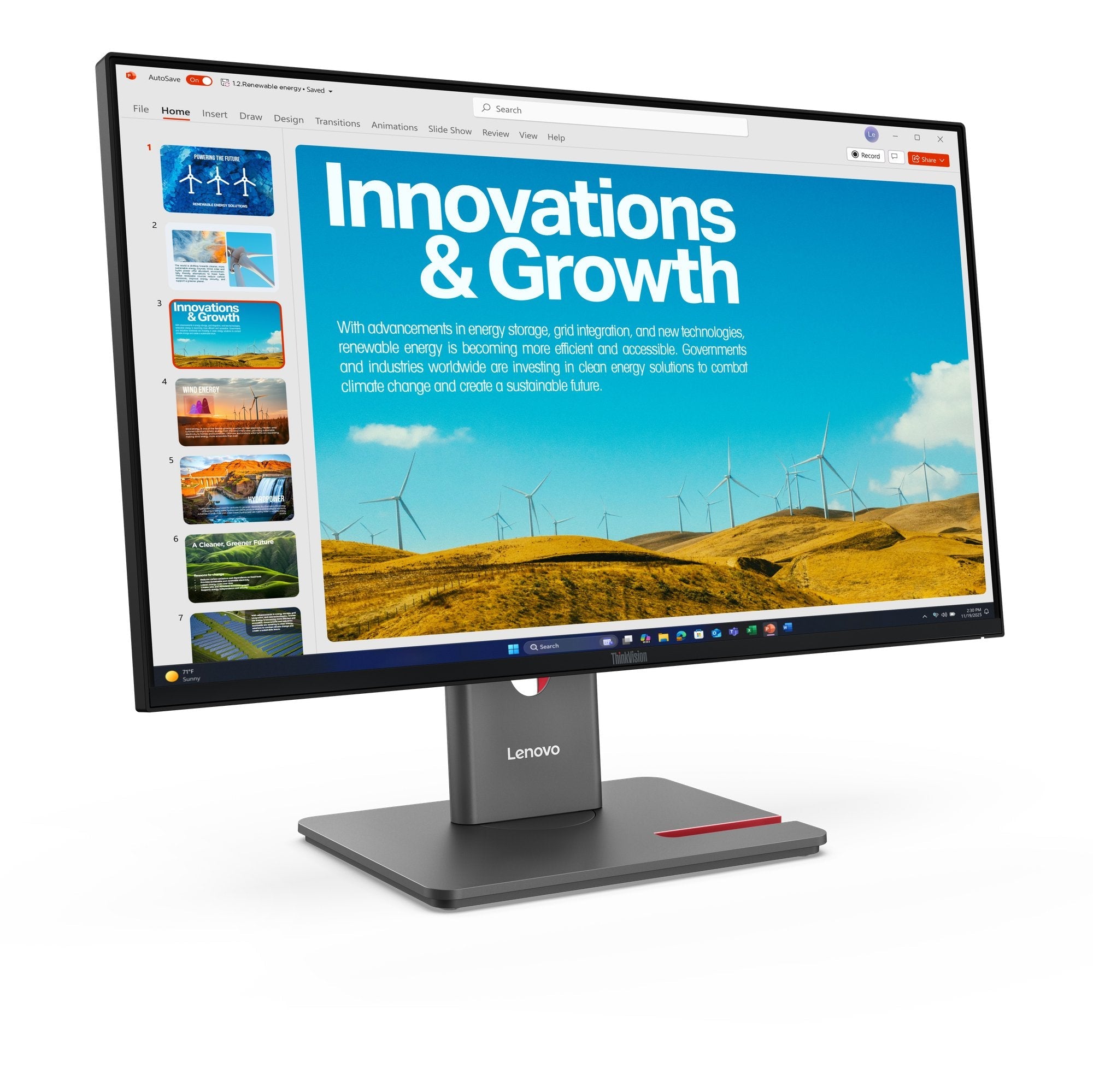 EAN 198156544872 - Lenovo ThinkVision P24QD-40 LED display 60,5 cm (23.8") 2560 x 1440 Pixeles Quad HD LCD Negro imagen 3
