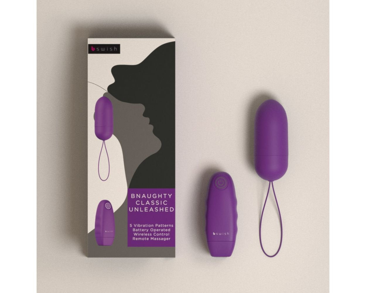 B Swish - Bnaughty Unleashed Classic Lila Control Remoto