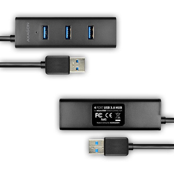 EAN 8595247903532 - Axagon HUE-S2BL hub de interfaz USB 3.2 Gen 1 (3.1 Gen 1) Type-A 5000 Mbit/s Negro imagen 7