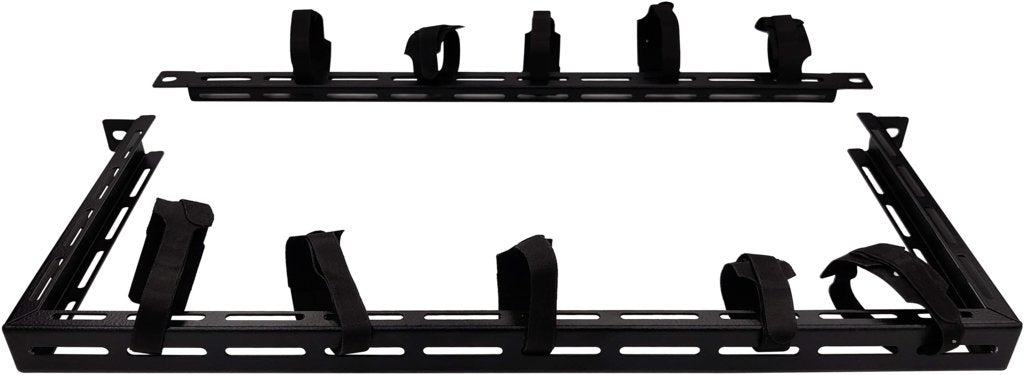 1/2u 19" Cable Organizer  Panel With 10pcs Velcro