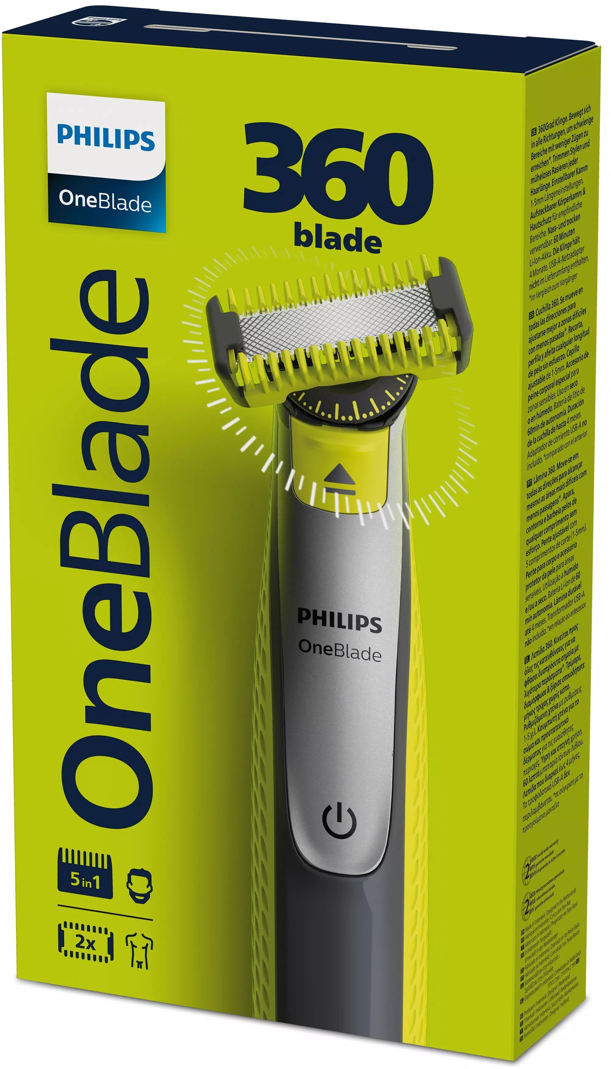 EAN 8720689029117 - Philips QP2834/23 afeitadora Máquina de afeitar de láminas Verde, Gris imagen 3