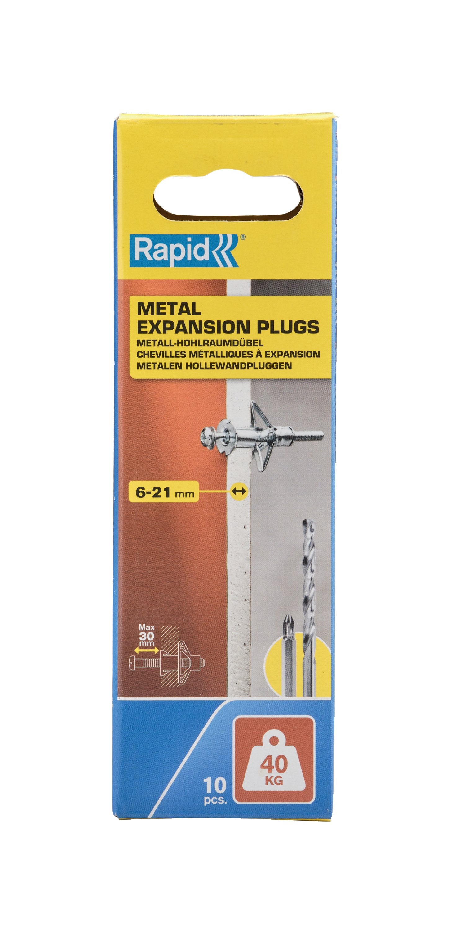 EAN 4051661038372 - Rapid 5001550 tornillo de anclaje y taco 10 pieza(s) Anclaje de expansión 37 mm imagen 2