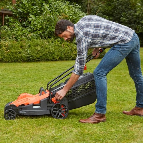 Cortacésped Black+Decker Bemw481es Manual Corriente Alterna Naranja Naranja/Negro, Cortacésped Manual, 600 M², 42 Cm, 2 Cm, 7 Cm, Cuchillas Giratorias
