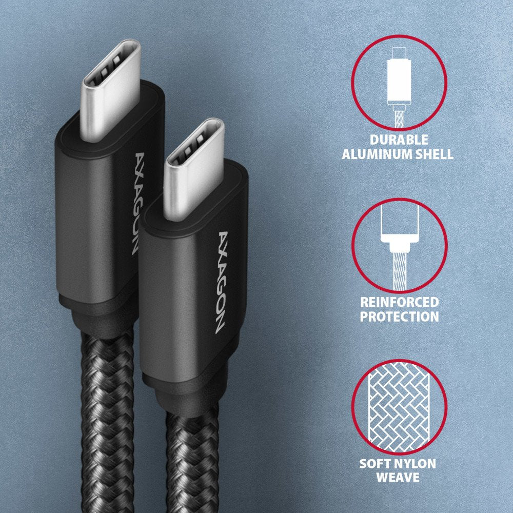 EAN 8595247905949 - Axagon BUCM3-CM10AB cable USB USB 3.2 Gen 1 (3.1 Gen 1) 1 m USB C Negro imagen 3