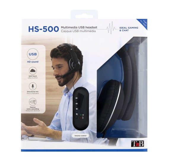 EAN 3303170087497 - T'nB HS-500 Auriculares Alámbrico Diadema Llamadas/Música imagen 5