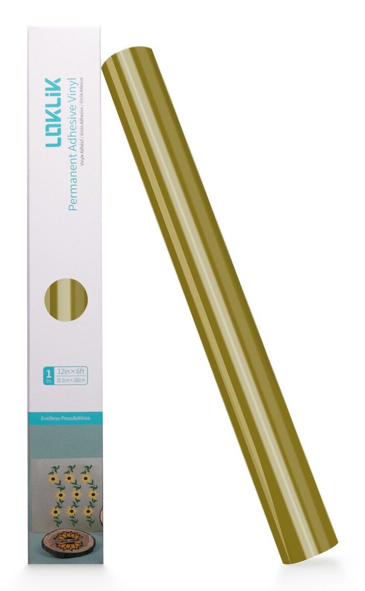 Loklik Permanent Adhesive Vinyl Glossy - Golden