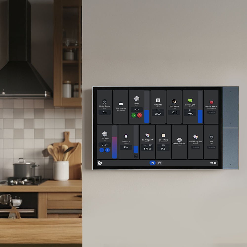Shelly Wall Display Xl Inalámbrico Negro, Gris Claro