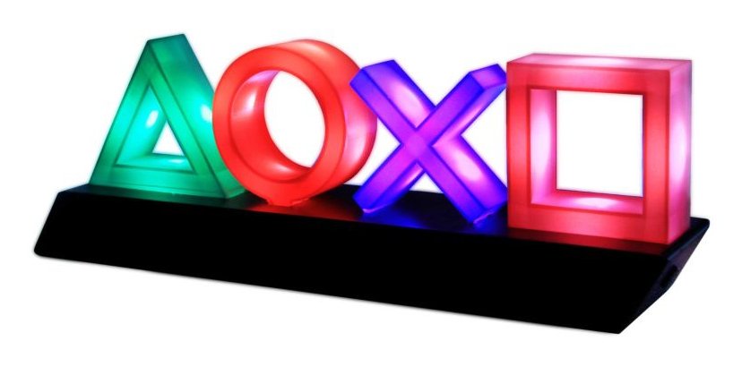 Lámpara Decorativa Paladone Playstation Icons 3 Modos De Iluminación 3*Aaa Salida Usb