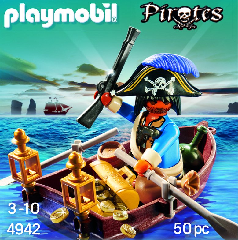 Playmobil Huevo Pirata Con Bote