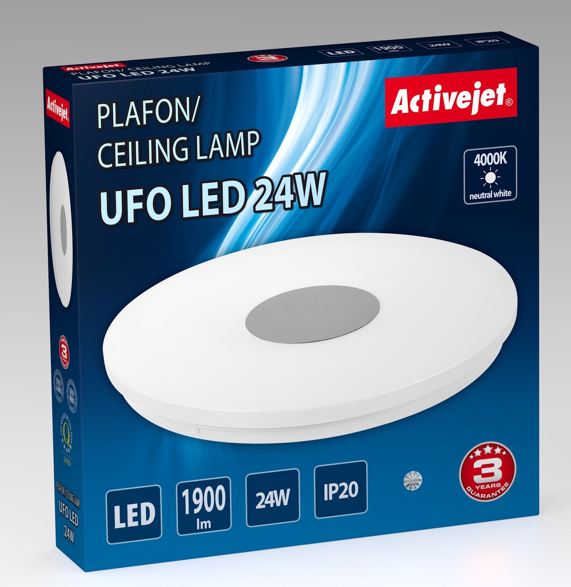 EAN 5901443113171 - Activejet AJE-UFO 24W iluminación de techo Bombilla(s) no reemplazable(s) LED G imagen 2