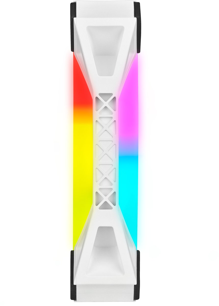 Case Acc Fan 12cm Corsair Ql120wh Rgb 3pcs Rgb Pwm 1500rpm 71m³/H 26dba 4pin Triple Pack White