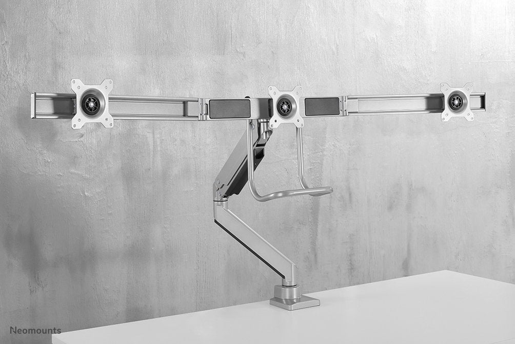 Soporte 3 Monitores Tis Neomounts 10-27" Silver  Max.15kg Nm-D775d
