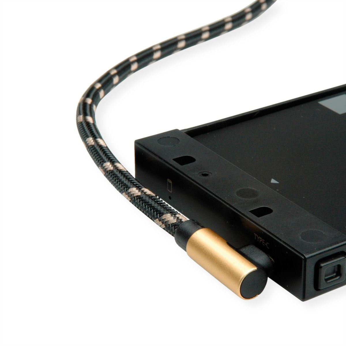 Roline Gold Usb 2.0 Cable, Usb A St Reversibel - Usb C St Gewinkelt, 3 M